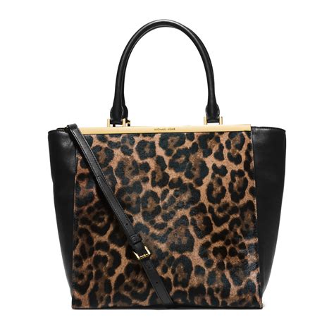 michael kors lana leopard purse|Michael Kors animal print purse.